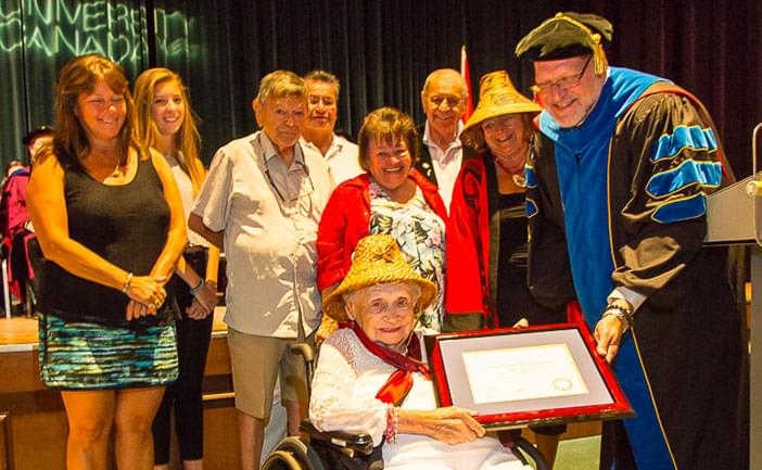University Canada West Establishes New Scholarship to Honor Squamish First Nations Elder and Activist