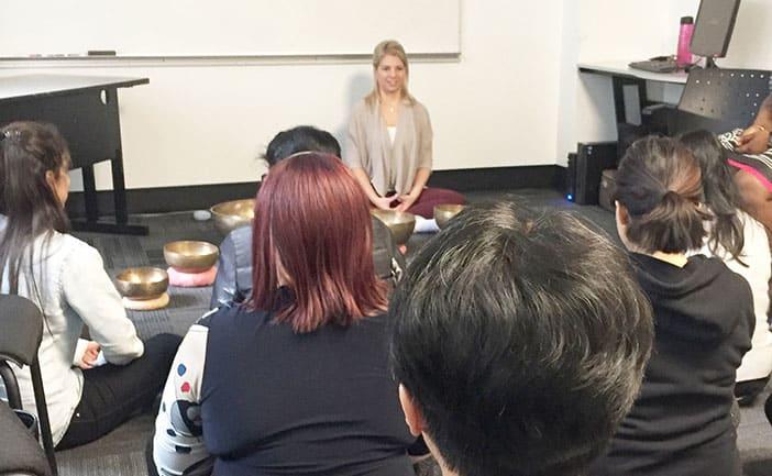 University Canada West Students Focus and Clear Their Minds During Exam Season