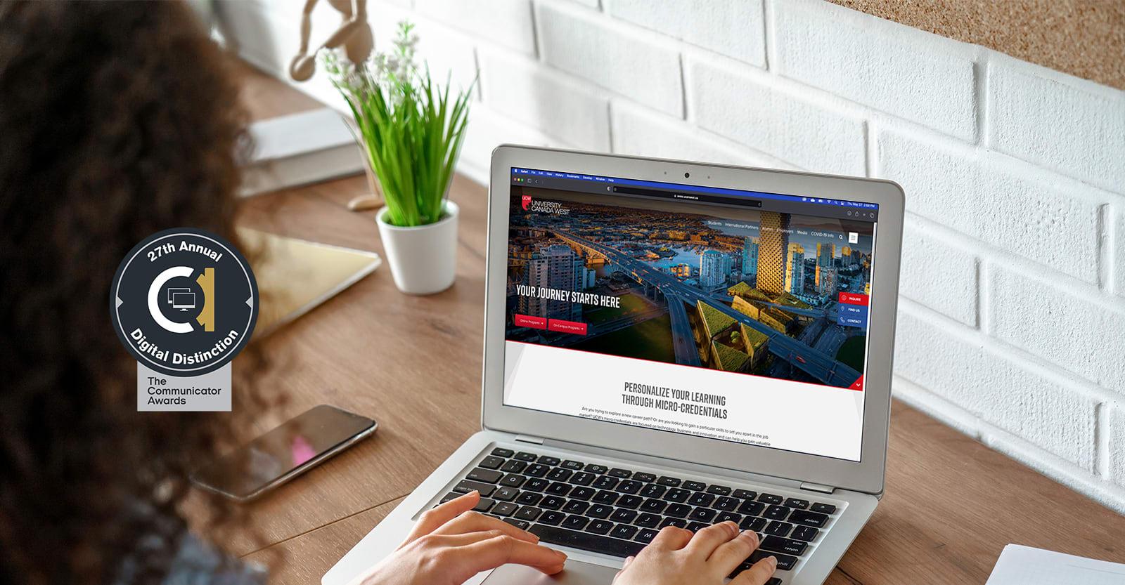 UCW Website Wins Award of Distinction