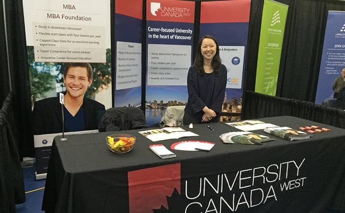 University Canada West attends Career Day at Kwantlen Polytechnic University